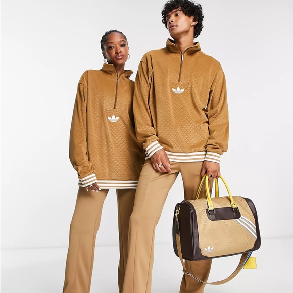 Adidas Original adicolor 70s unisex velour fleece top limited edition - Picture 3 of 12